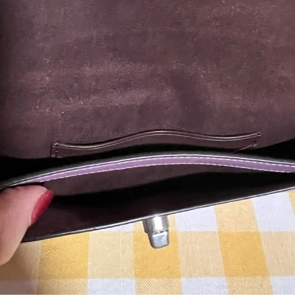 Coach Orchid Originals Pebble Leather Wristlet - Picture 7 of 9